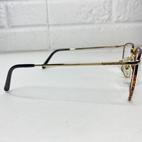 Vintage‎ Sunjet by Carrera 5201 41 Eyeglasses Frames Brown Tortoise H2687 main image 4